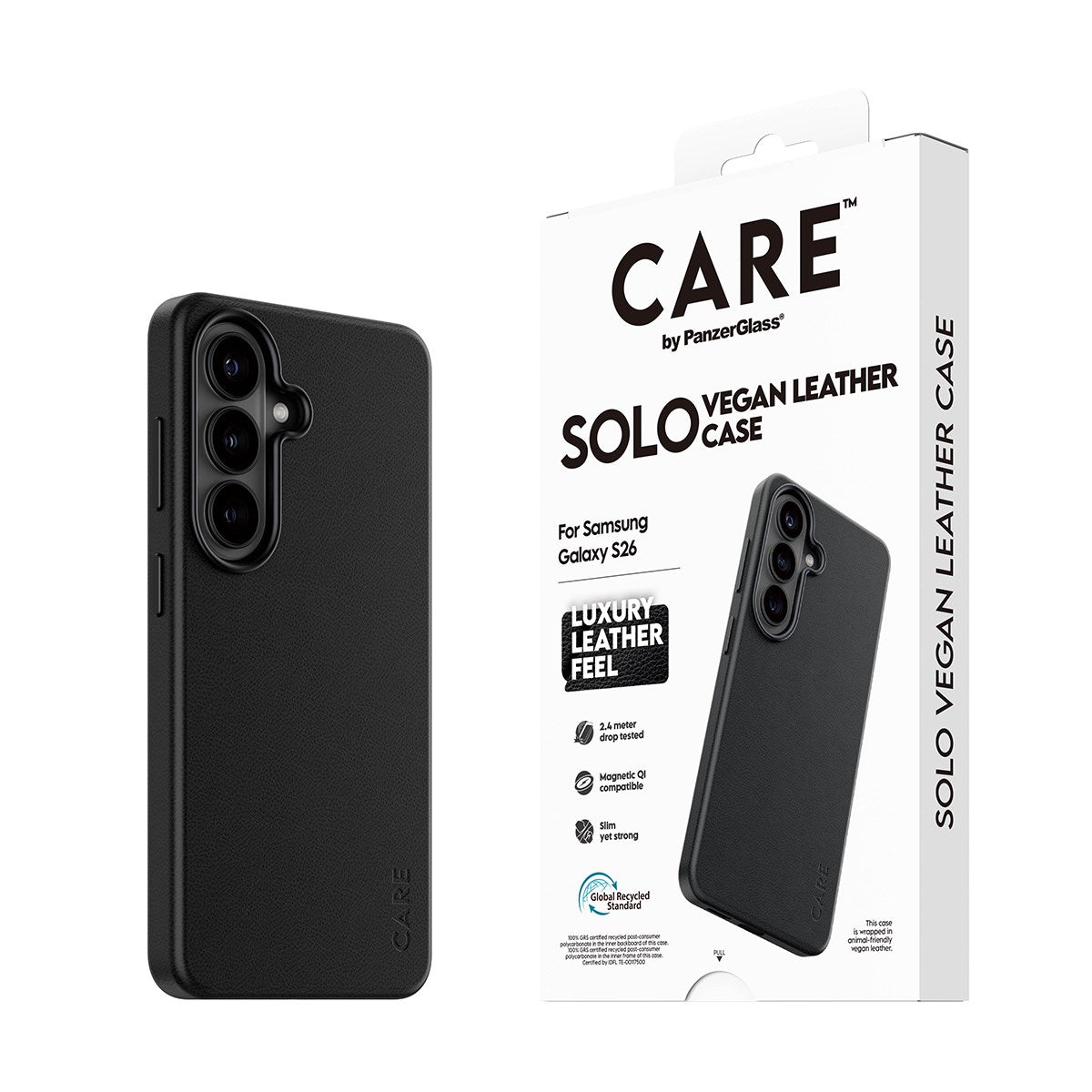CARE™ by PanzerGlass® Solo Case Sort m. Qi Samsung Galaxy S26